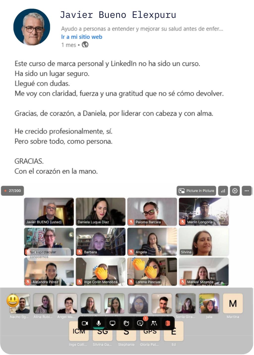 Testimonio de Javier Bueno Elexpuru